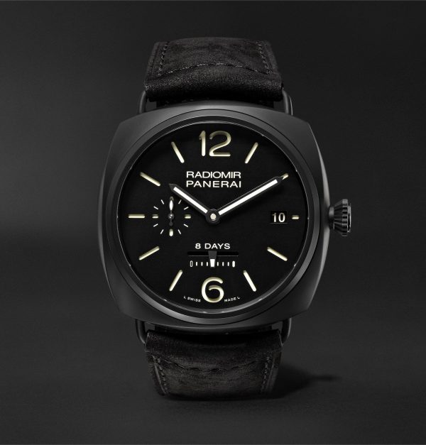 Panerai – Radiomir 8 Days Ceramica 45mm Ceramic and Suede PAM00384 Watch