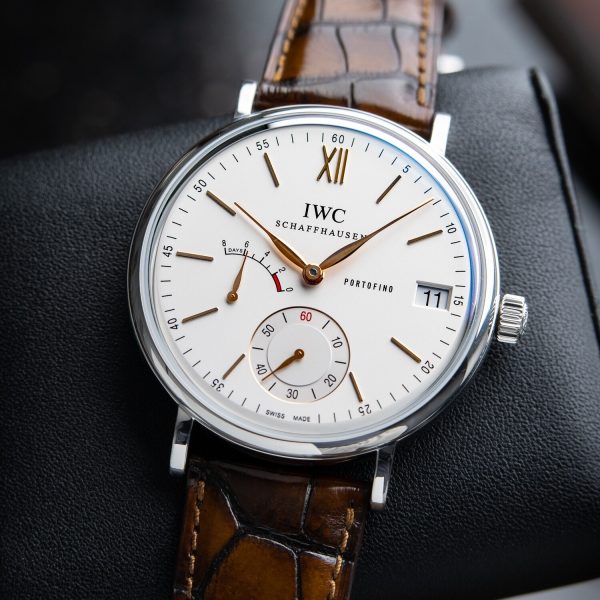 IWC Portofino 8 Days White Silver Dial Steel IW510103 Manual 45mm