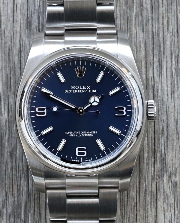 Rolex Oyster Perpetual 36 OP36 Blue Dial 116000