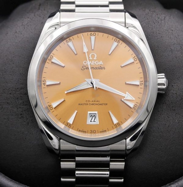 Omega Seamaster Aqua Terra Automatic Chronometer Saffron Dial Unisex Watch 220.10.38.20.12.001