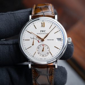 IWC Portofino 8 Days White Silver Dial Steel IW510103 Manual 45mm