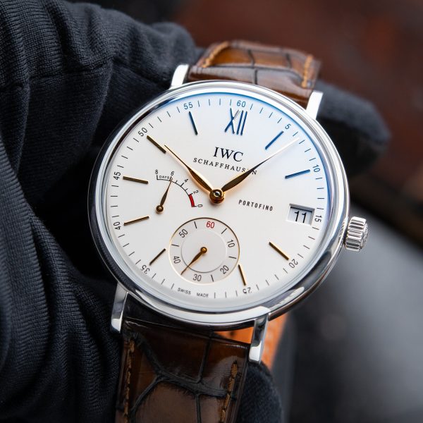 IWC Portofino 8 Days White Silver Dial Steel IW510103 Manual 45mm