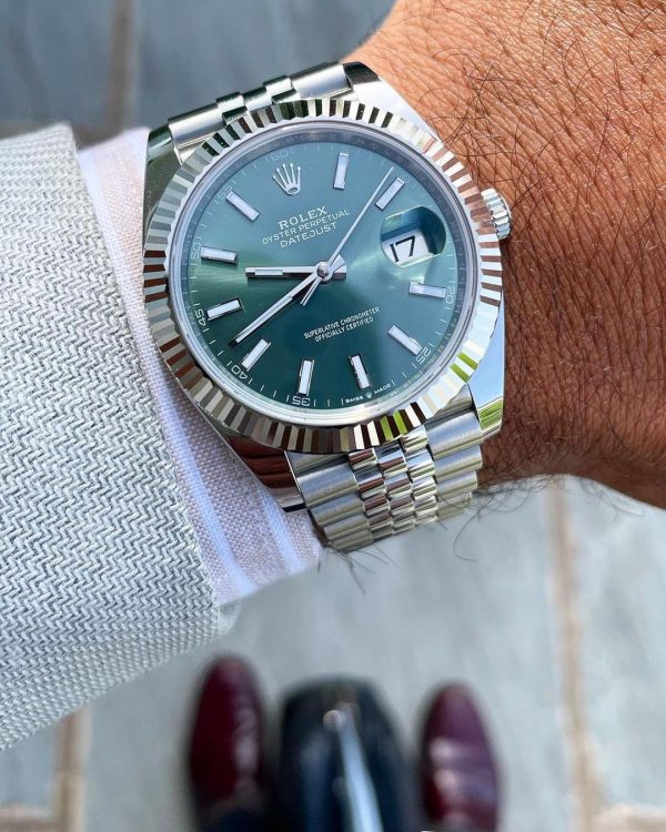 Rolex DateJust 41 126334 Mint Green Dial