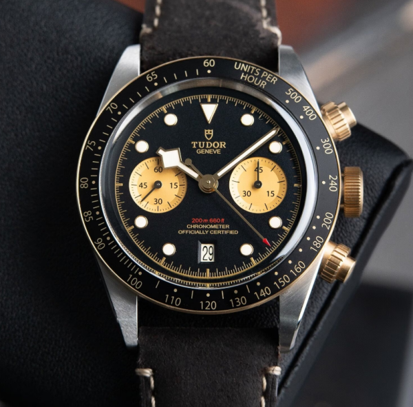 Tudor Black Bay Chrono Heritage Two Tone Steel Gold Chronograph 79363N