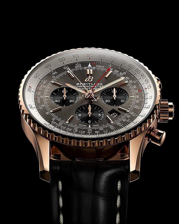 Breitling rb0121211c1p1 Navitimer 43 chronograph.