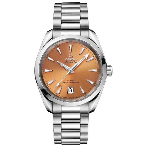 Omega Seamaster Aqua Terra Automatic Chronometer Saffron Dial Unisex Watch 220.10.38.20.12.001