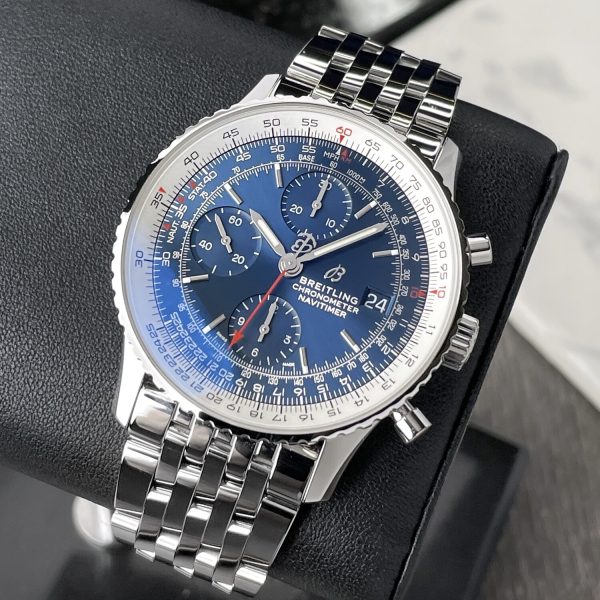 Breitling Navitimer 1 Chronograph Blue Dial GMT Bracelet Steel Watch A13324121C1A1