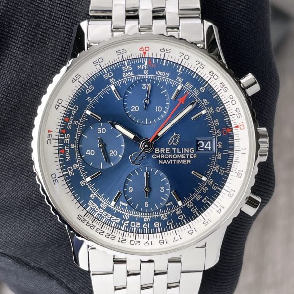 Breitling Navitimer 1 Chronograph Blue Dial GMT Bracelet Steel Watch A13324121C1A1