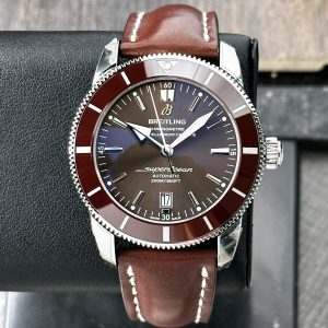 Breitling Superocean Heritage II 46 Brown Dial Ceramic Steel Leather AB202033Q618