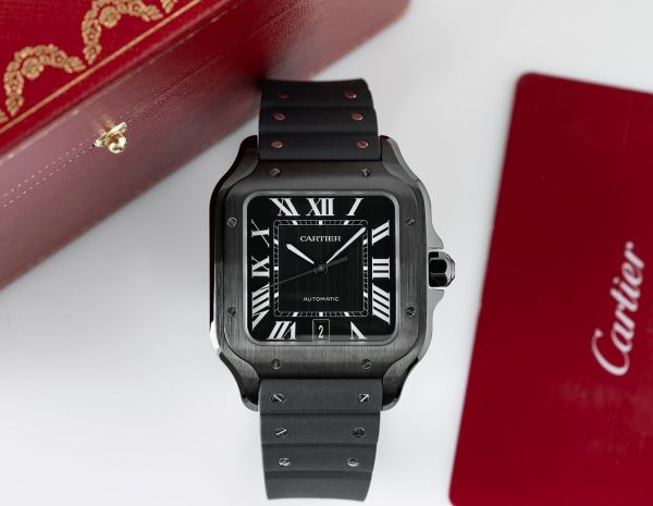 Cartier Santos NEW 2024 Large Model Black WSSA0039