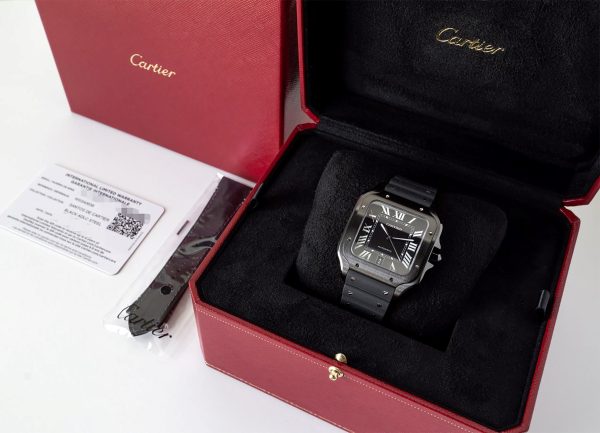 Cartier Santos NEW 2024 Large Model Black WSSA0039