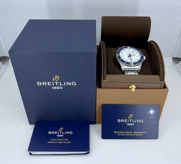 BREITLING Superocean Automatic Chronometer Silver Dial Men’s Watch Item No. A17375E71G1A1