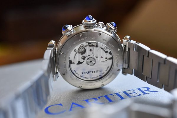 CARTIER Pasha De Chronograph Automatic Grey Dial Men’s Watch Item No. WSPA0027