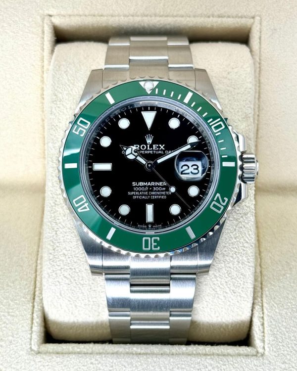 Rolex Submariner Date Ceramic Green Starbucks Kermit 41mm Stainless Steel Watch 126610LV