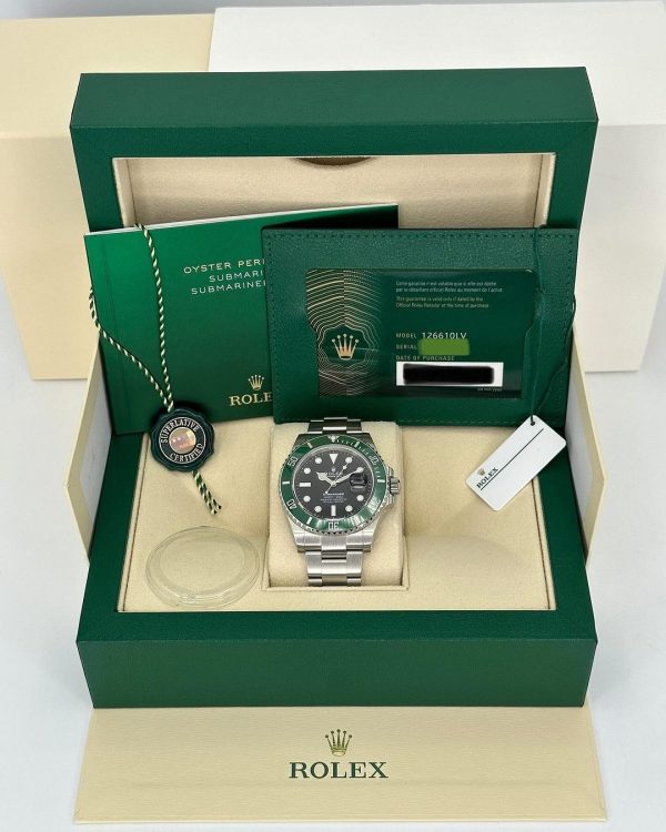 Rolex Submariner Date Ceramic Green Starbucks Kermit 41mm Stainless Steel Watch 126610LV