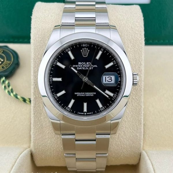 Rolex Datejust 41 Watch 126300-0011 Black Dial