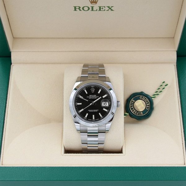 Rolex Datejust 41 Watch 126300-0011 Black Dial