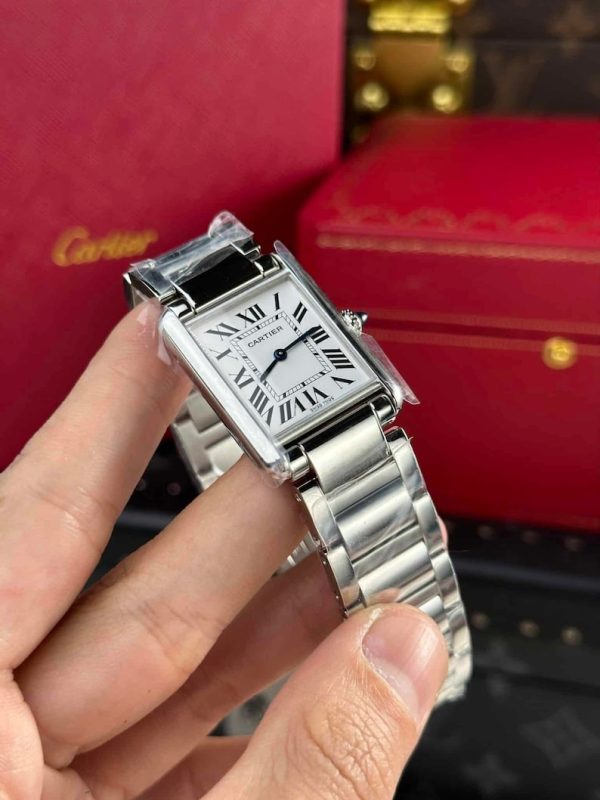 Cartier Tank Must Wsta0052 Large Model Quartz Steel Bracelet