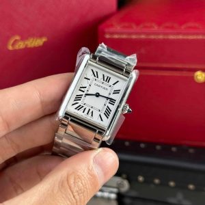 Cartier Tank Must Wsta0052 Large Model Quartz Steel Bracelet