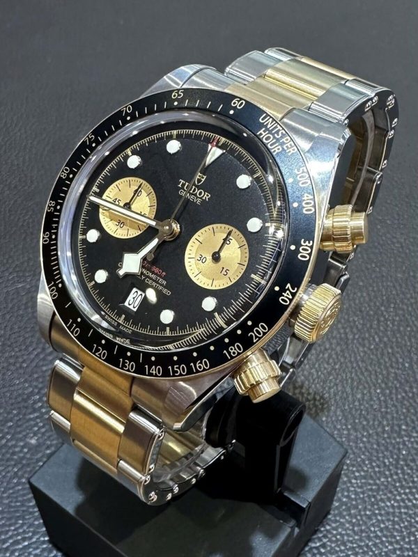 TUDOR Black Bay Chronograph Automatic Black Dial Men’s Watch Item No. M79363N-0001