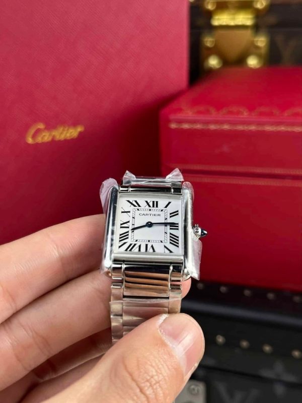 Cartier Tank Must Wsta0052 Large Model Quartz Steel Bracelet