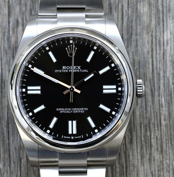 Rolex Oyster Perpetual 41 OP41 Black Dial 124300