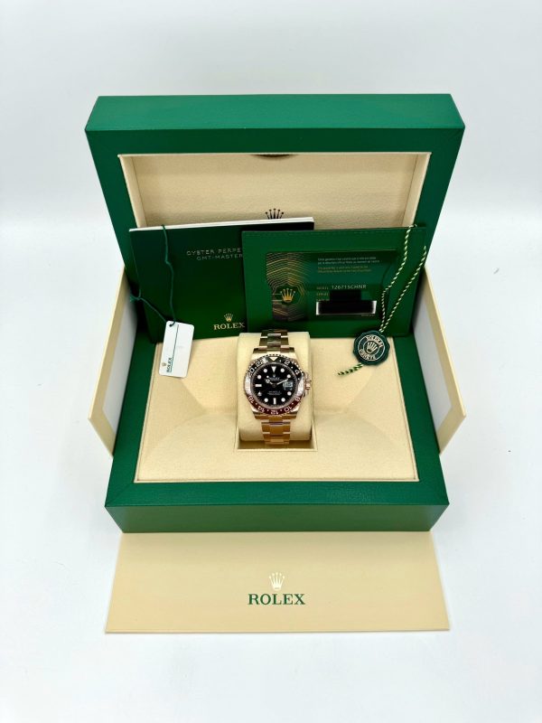 Rolex GMT-Master II “Rootbeer” 40mm 126715CHNR Rose Gold Plated