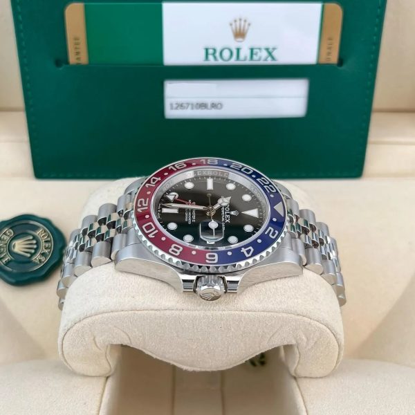 Rolex GMT-Master II Pepsi Stainless Steel Black Dial 126710BLRO