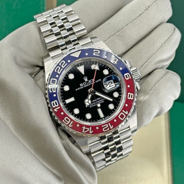 Rolex GMT-Master II Pepsi Stainless Steel Black Dial 126710BLRO