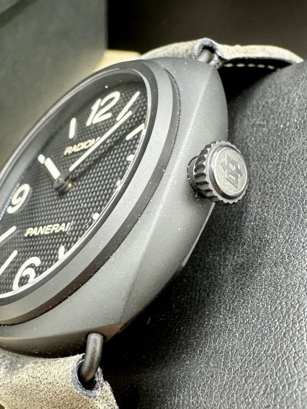 Panerai Radiomir Ceramic Hobnail Dial Watch PAM00643