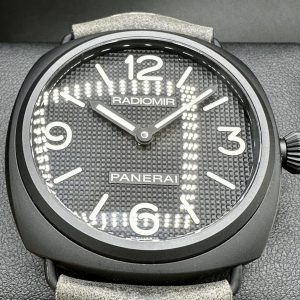 Panerai Radiomir Ceramic Hobnail Dial Watch PAM00643