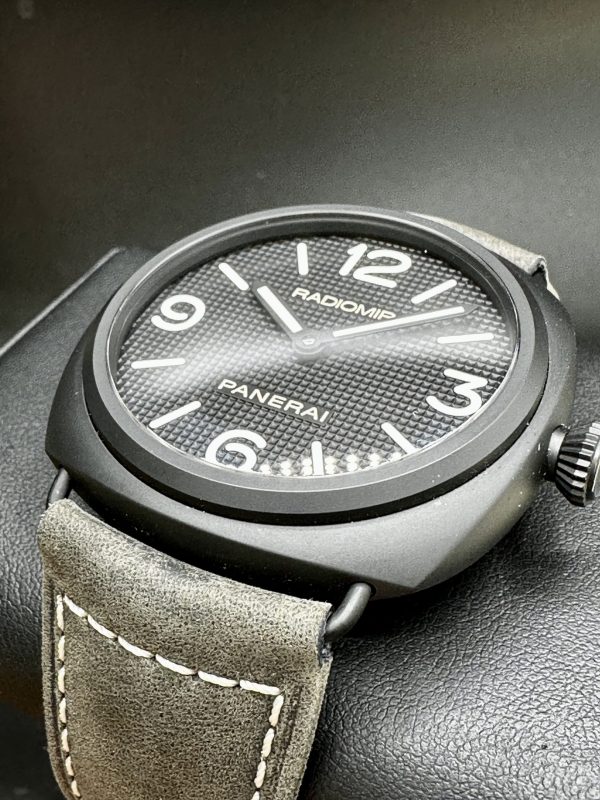 Panerai Radiomir Ceramic Hobnail Dial Watch PAM00643