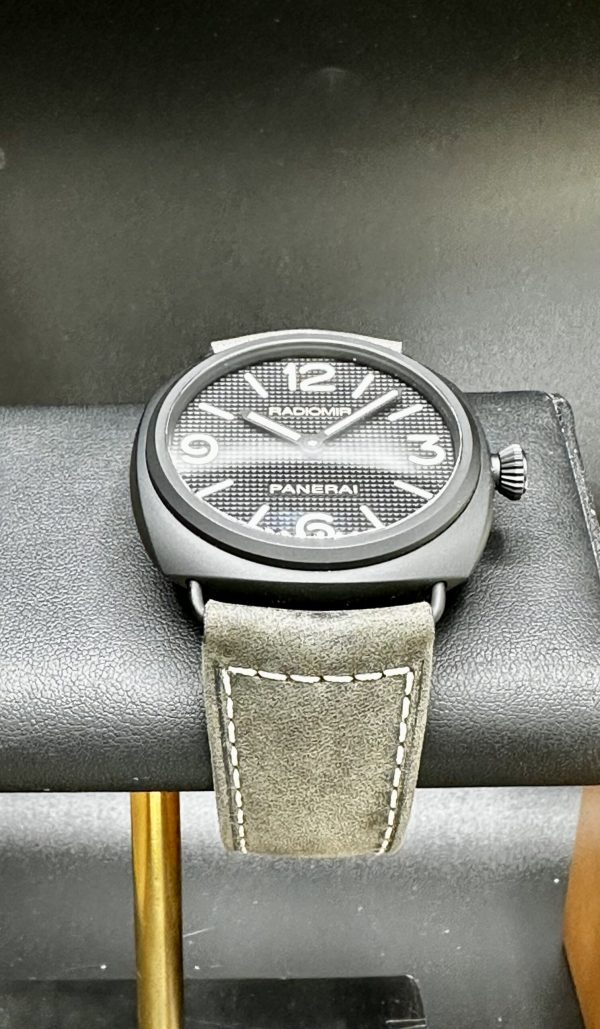 Panerai Radiomir Ceramic Hobnail Dial Watch PAM00643