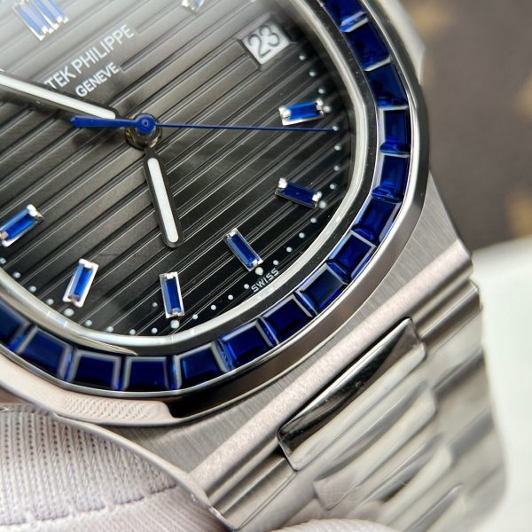 Patek Philippe Nautilus Platinum Blue Sapphire