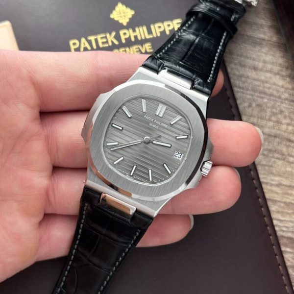 Patek Philippe Nautilus White Gold Grey Dial Men’s Watch