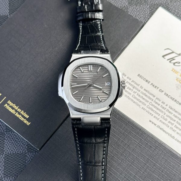 Patek Philippe Nautilus White Gold Grey Dial Men’s Watch