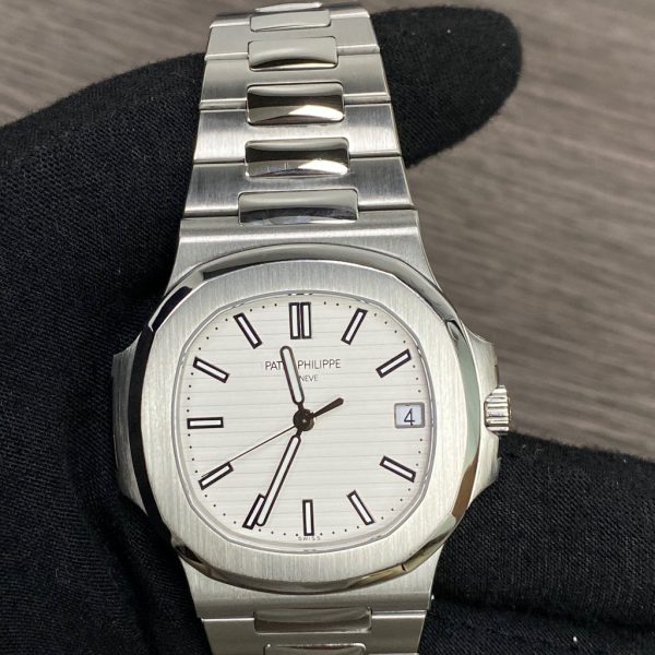 Patek Philippe Nautilus Stainless Steel White Dial