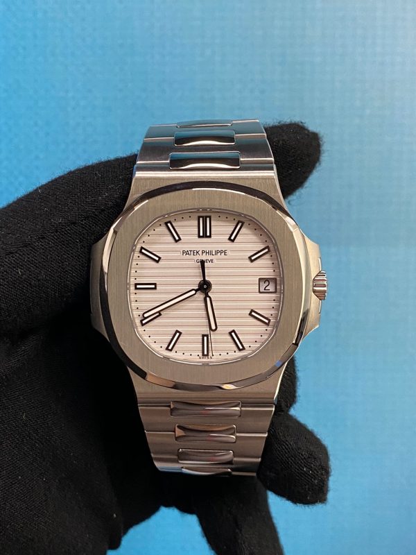 Patek Philippe Nautilus Stainless Steel White Dial