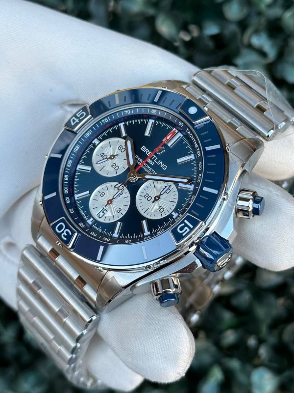 Breitling Mens Watch 44 AB0136161C1A1 Blue Dial