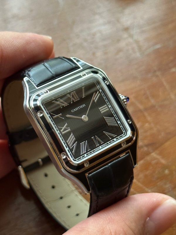 Cartier Santos Dumont Black Lacquer WSSA0046