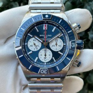 Breitling Mens Watch 44 AB0136161C1A1 Blue Dial