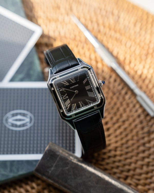 Cartier Santos Dumont Black Lacquer WSSA0046