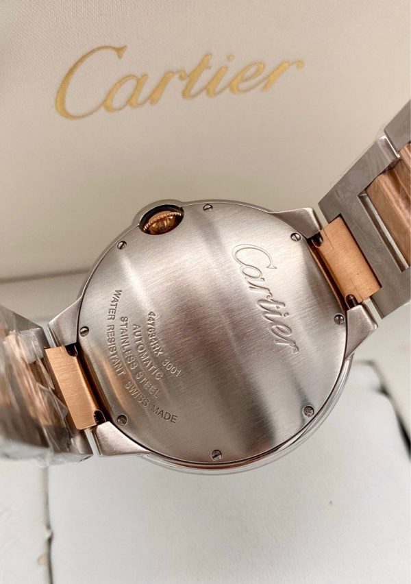 Cartier Ballon Bleu Choco Dial Two-Tone Rose Gold Plated 42mm Ref. W6920032