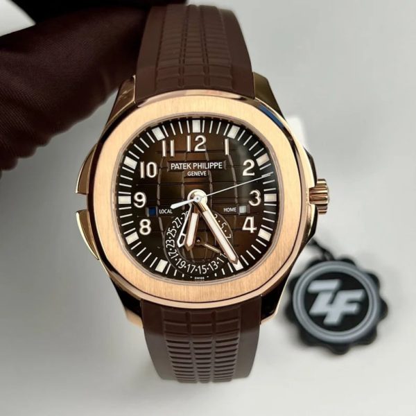 Patek Philippe Aquanaut 5164R Brown Dial Strap Rose Gold 40mm