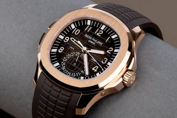 Patek Philippe Aquanaut 5164R Brown Dial Strap Rose Gold 40mm