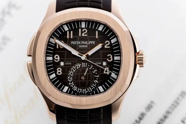 Patek Philippe Aquanaut 5164R Brown Dial Strap Rose Gold 40mm