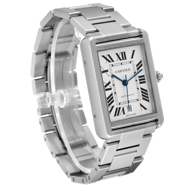 Cartier Tank Solo XL Silver Dial Automatic Steel Mens Watch W5200028