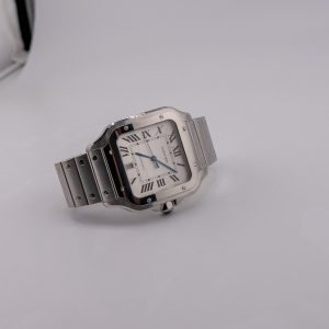 Cartier Santos Large Leather And Bracelet WSSA0009