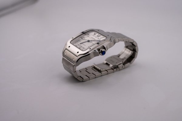 Cartier Santos Large Leather And Bracelet WSSA0009