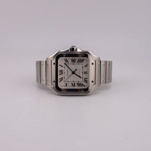 Cartier Santos Large Leather And Bracelet WSSA0009